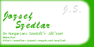 jozsef szedlar business card